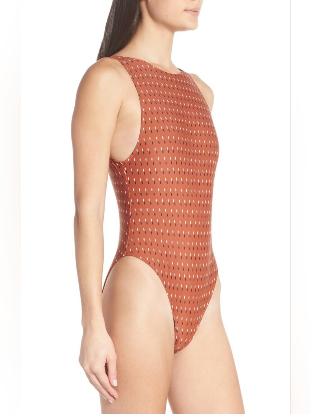 Something Navy Low-Back One-Piece Swimsuit